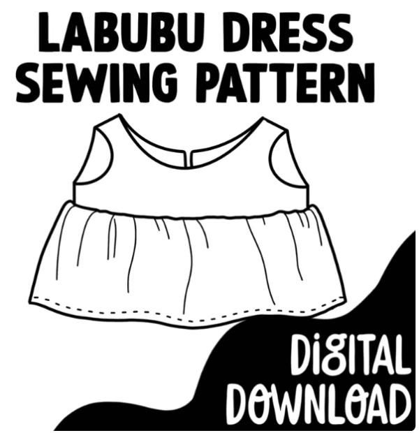Labubu Dress Sewing Printable PDF Pattern